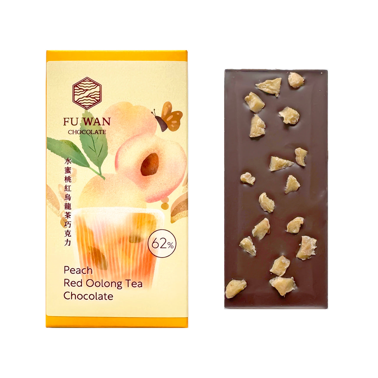 《 海外限量版 》62% 水蜜桃紅烏龍茶巧克力