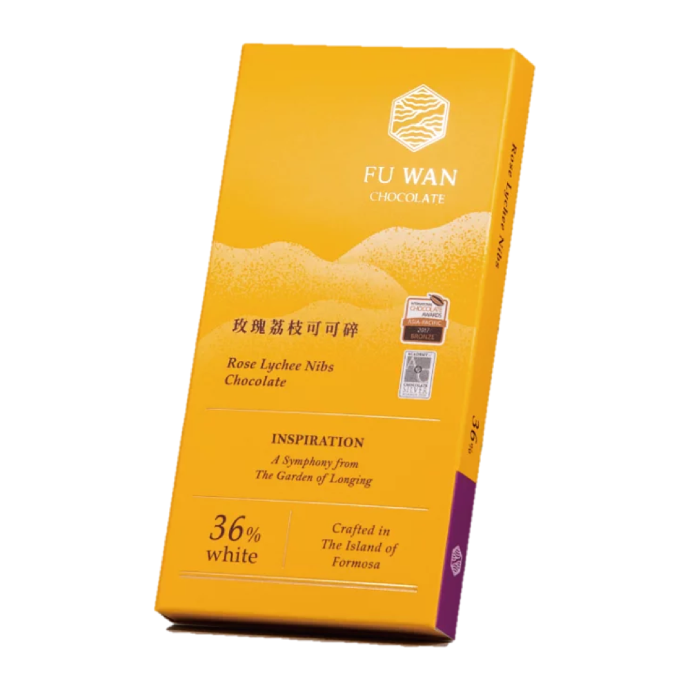 36% 玫瑰荔枝可可碎巧克力